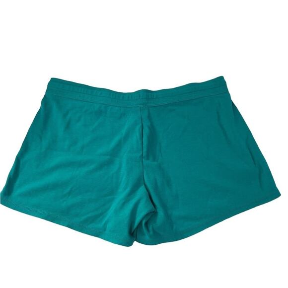 Nike turquoise green activewear low rise cotton blend short shorts size large - Picture 2 of 8